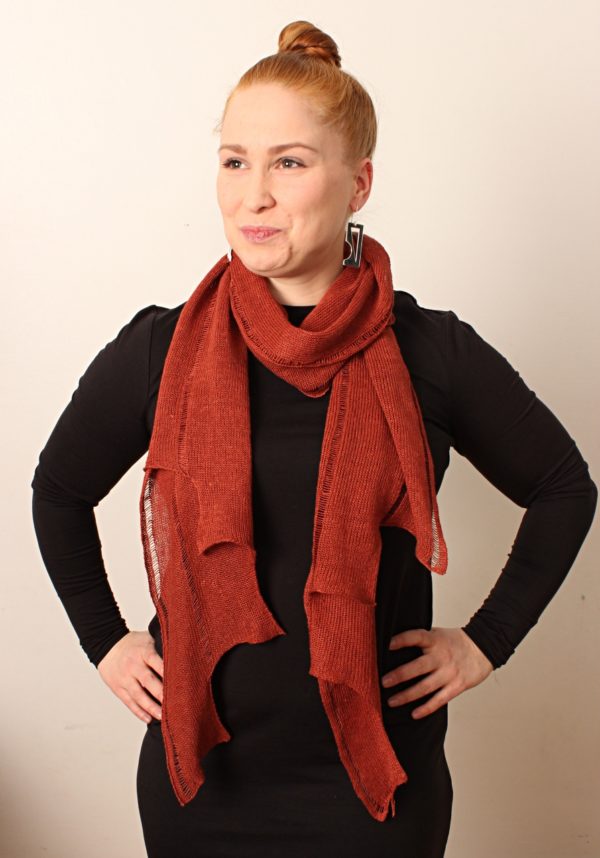 kiedo scarf linen handwoven in finland