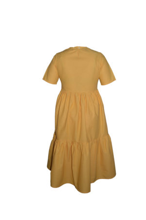laura dress in yellow back